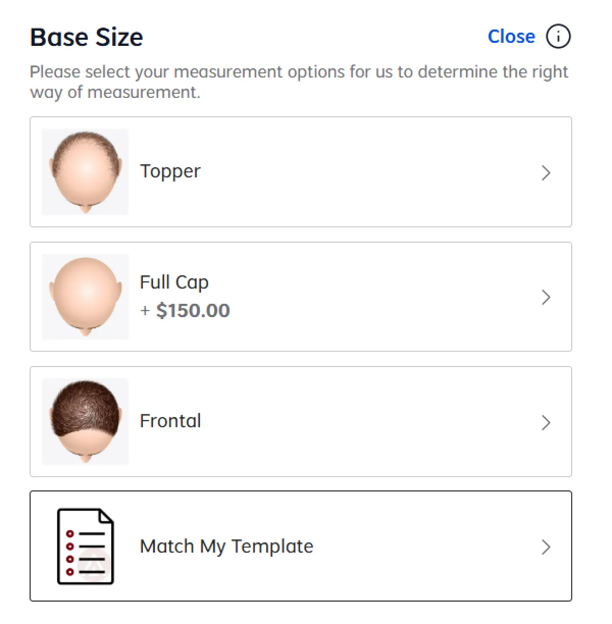 Get custom hair system base size right