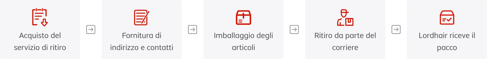 Processo Del Servizio Di Ritiro Lordhair